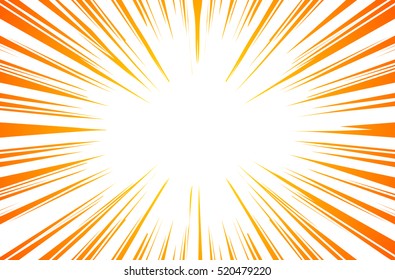 Sun Rays Or Explosion Boom For Comic Books Radial Background Vector