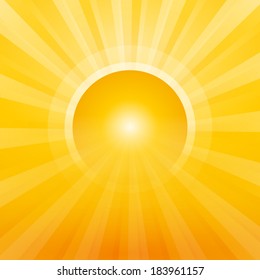 sun with rays as a gateway