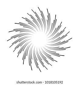 Sun rays hand drawn icon vector isolated on white background
