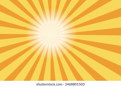 Sun rays icon. Colorful Sunburst and retro background vector icon. Vector illustration.
