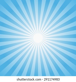 Sun rays illustration. Vector background.