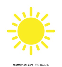 Sun with rays line icon design. Vector illustration