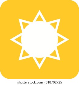 Sun, rays, nature icon vector image.Can also be used for gardening. Suitable for mobile apps, web apps and print media.