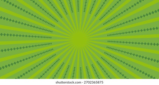 Sun rays, Old paper with stains - Vector