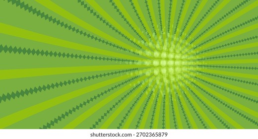 Sun rays, Old paper with stains - Vector