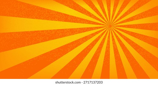 Rayos de sol, papel viejo con manchas - Vector