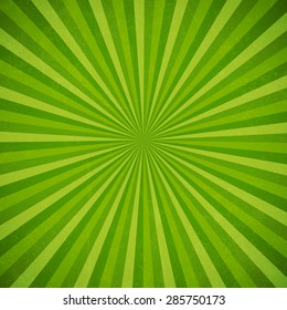 Sun rays, Old paper with stains - Vector