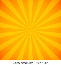 Sun rays, Old paper with stains - Vector