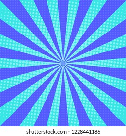 sun rays pop art retro background vector illustration
