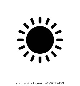 Sun Rays Radiating Outward in Circular Pattern