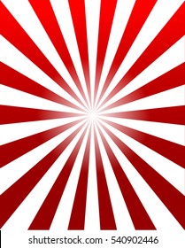 Sun Rays Red and white abstract texture with sunburst, flare, beam.  art design. Vector Illustration eps 10