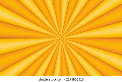 Sun rays Retro vintage style on yellow background, Sunburst Pattern Background. Rays. Summer Banner Vector illustration