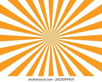 Sun rays Retro vintage style on yellow background, Sunburst Pattern Background. Rays. Summer Banner.