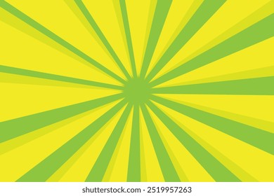 
Sonnenstrahlen Retro-Vintage-Stil auf gelbem Hintergrund, Sunburst-Muster Hintergrund.