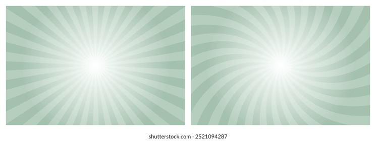 Sun rays retro vintage style cambridge background. Radial and swirl Sunburst pattern background. Rays backdrop. Summer banner vector illustration.