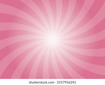 Sun rays retro vintage style pale violet red background. Abstract swirl sunburst pattern background. Rays backdrop. Summer banner vector illustration.