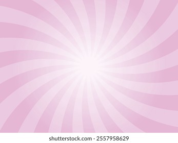 Sun rays retro vintage style candy floss background. Abstract swirl sunburst pattern background. Rays backdrop. Summer banner vector illustration.