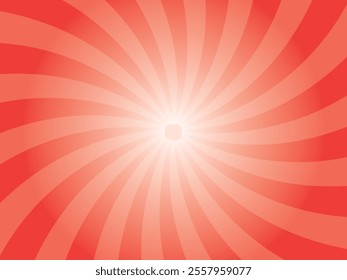 Sun rays retro vintage style blazing pink color background. Abstract swirl sunburst pattern background. Rays backdrop. Summer banner vector illustration.