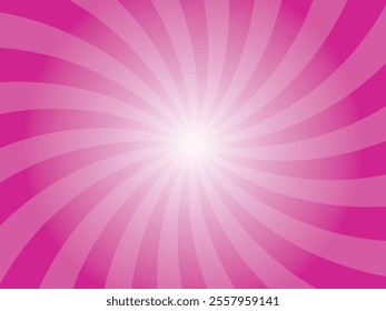 Sun rays retro vintage style violet red background. Abstract swirl sunburst pattern background. Rays backdrop. Summer banner vector illustration.