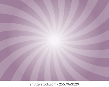 Sun rays retro vintage style purple sage background. Abstract swirl sunburst pattern background. Rays backdrop. Summer banner vector illustration.