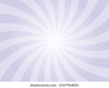 Sun rays retro vintage style periwinkle purple background. Abstract swirl sunburst pattern background. Rays backdrop. Summer banner vector illustration.