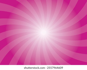 Sun rays retro vintage style medium violet red background. Abstract swirl sunburst pattern background. Rays backdrop. Summer banner vector illustration.
