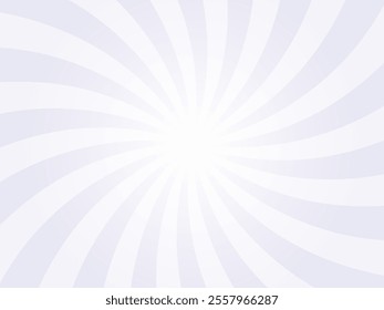 Sun rays retro vintage style soft lavender background. Abstract swirl sunburst pattern background. Rays backdrop. Summer banner vector illustration.