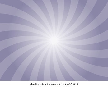 Sun rays retro vintage style faded violet background. Abstract swirl sunburst pattern background. Rays backdrop. Summer banner vector illustration.