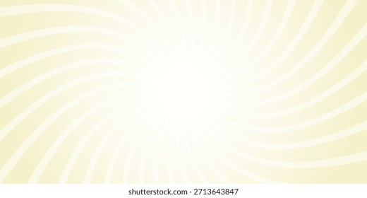 Sonnenstrahlen Retro Vintage Stil hellgoldengelber Hintergrund. Radial und wirbeln Sunburst Muster Hintergrund. Strahlender Hintergrund. Sommerbanner, Vektorgrafik