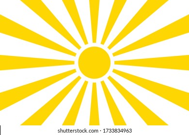 Sun rays summer background design. Vector isolated background illustration. Abstract yellow background. Abstract spotlight. Summer background sun rays. EPS 10