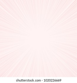 Sun rays, sunburst, light rays, sunbeam background abstract pink two tone. Comic book speed line radial background.