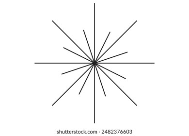 Sun rays, sunburst, light rays, sunbeam background abstract black and white colors summer background.