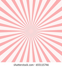 Sun rays, sunburst, light rays, sunbeam background abstract pink two tone and white colors summer season.
