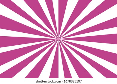 Sun rays, sunburst on purple color background. Purple background for web. Abstract radial bright sun burst background.