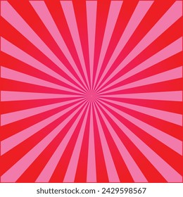 Sun rays vector. Abstract 3d pink sun rays background. Vector illustration. Eps file 573.