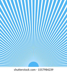 Sun rays vector. Abstract blue sun rays background