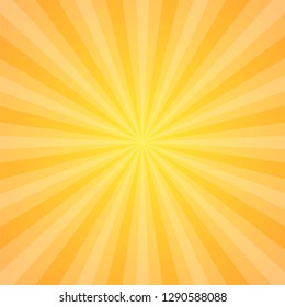 Sun rays vector illustration. Rays background. Sun ray theme abstract wallpaper. Design elements in vintage style. Web banner. Vector illustration.