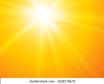 sun rays yellow vector backgroun