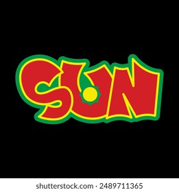 SUN REAGE LOGO TYPOGRAPHY , SUN LOGO TYPOGRAPHY