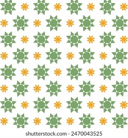 Sun reasonable trendy multicolor repeating pattern vector illustration design
