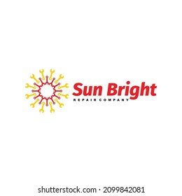 icono del logotipo técnico de reparación solar