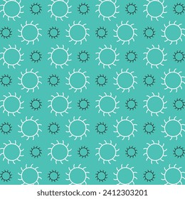 Sun repeating vector pattern abstract colorful vector illustration background