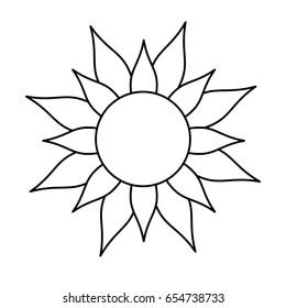 sun representation icon image 