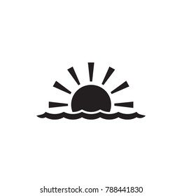 sun rise icon illustration isolated vector sign symbol