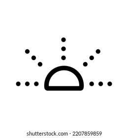 Sun rise icon simple style.