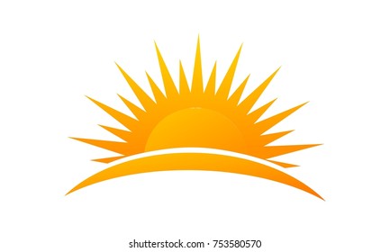 Sun Rise Logo Stock Vector (Royalty Free) 753580570 | Shutterstock