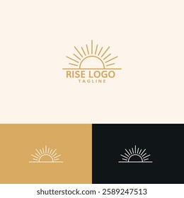 Sun Rise logo design template