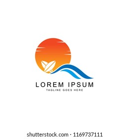 sun rise logo template