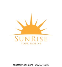 Sun Rise Logo Vector Design Template.