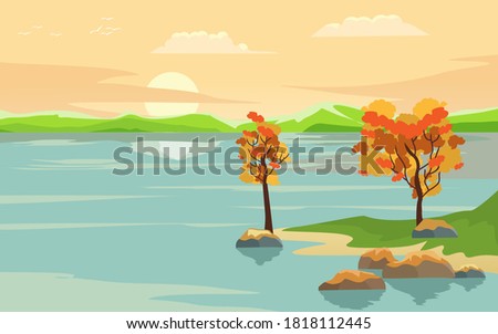 Similar – Trees and Reflection Calm